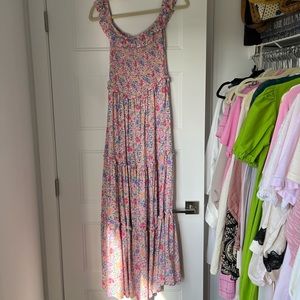Long floral maxi dress